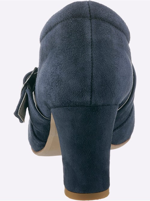 Trotteurs à front haut en textile doux avec doublure cuir - Taille standard - Helline - Kiabi
