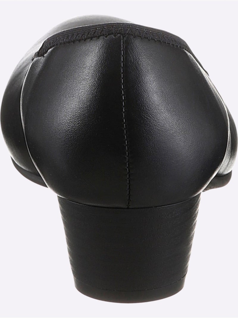 Trotteurs à talon en synthétique avec semelle confortable - Taille standard - Witt Noir - Kiabi