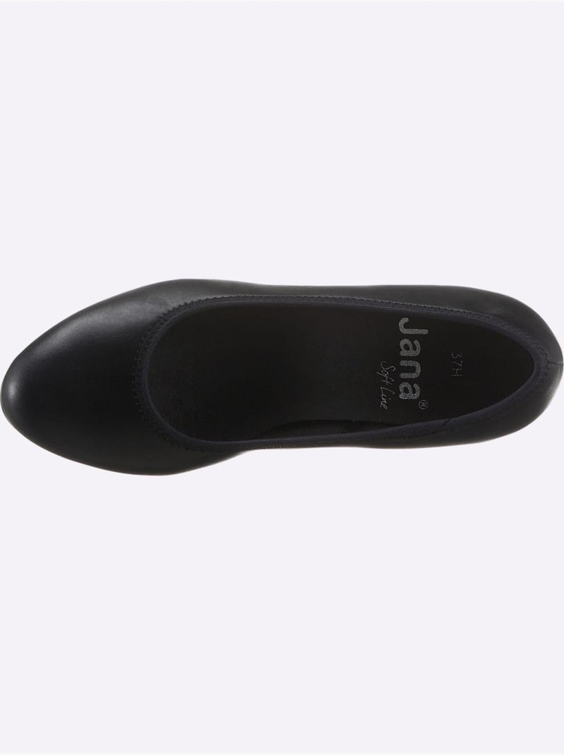 Trotteurs à talon en synthétique avec semelle confortable - Taille standard - Witt Noir - Kiabi