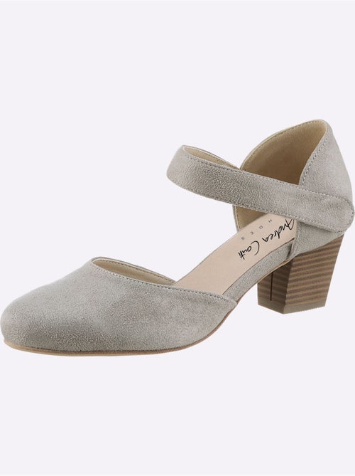 Trotteurs Andrea Conti en microfibre avec bride élastique et talon 45 mm - Taille standard - Witt - Kiabi