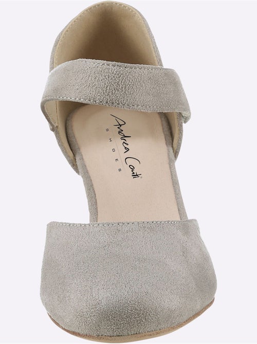Trotteurs Andrea Conti en microfibre avec bride élastique et talon 45 mm - Taille standard - Witt - Kiabi