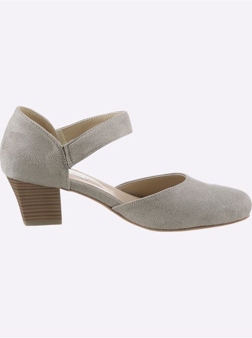 Trotteurs Andrea Conti en microfibre avec bride élastique et talon 45 mm - Taille standard - Witt - Kiabi