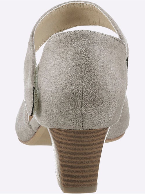 Trotteurs Andrea Conti en microfibre avec bride élastique et talon 45 mm - Taille standard - Witt - Kiabi
