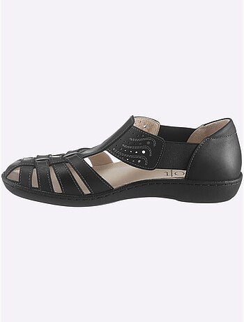 Trotteurs en cuir avec découpe et perforations décoratives - Taille standard - Witt