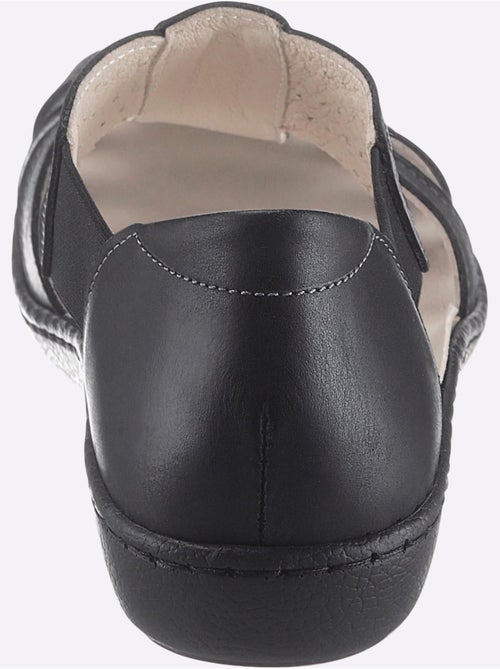 Trotteurs en cuir avec découpe et perforations décoratives - Taille standard - Witt - Kiabi