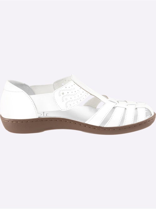 Trotteurs en cuir avec découpes et élastiques latéraux - Taille standard - Witt - Kiabi