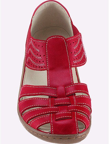 Trotteurs en cuir avec élastiques et perforations décoratives - Taille standard - Witt
