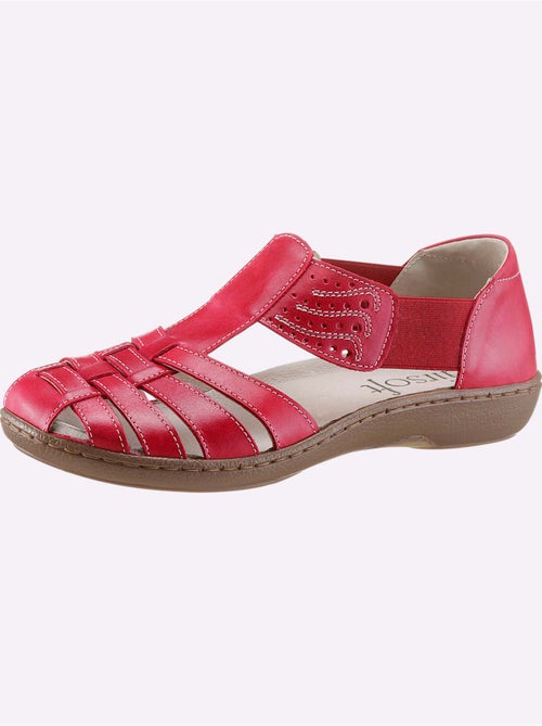 Trotteurs en cuir avec élastiques et perforations décoratives - Taille standard - Witt - Kiabi Trotteurs en cuir avec élastiques et perforations décoratives - Taille standard - Witt - Kiabi