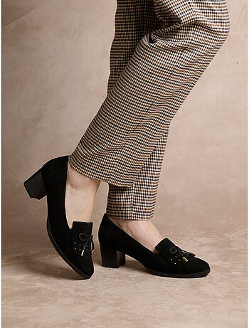 Trotteurs en cuir franges et clous - PEDICONFORT