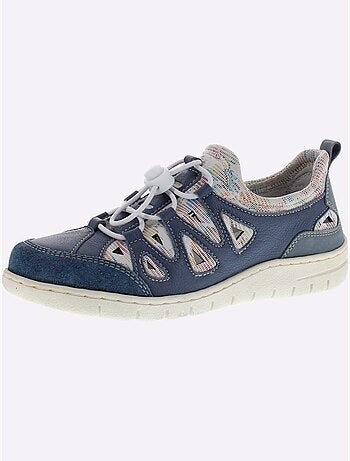 Trotteurs Reflexan en cuir avec lacets élastiques et semelle souple - Taille standard - Witt