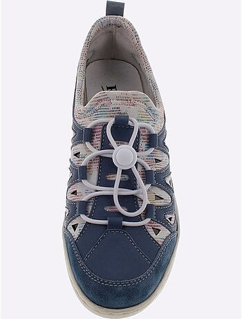 Trotteurs Reflexan en cuir avec lacets élastiques et semelle souple - Taille standard - Witt