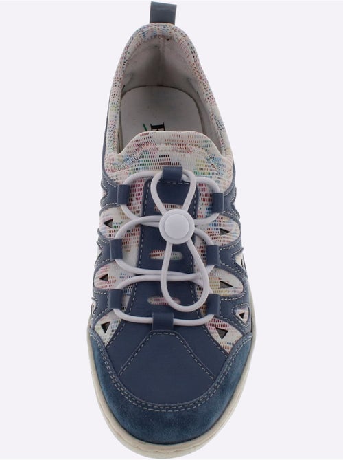 Trotteurs en cuir lisse et nubuck avec lacets élastiques - Taille standard - Witt - Kiabi Trotteurs en cuir lisse et nubuck avec lacets élastiques - Taille standard - Witt - Kiabi