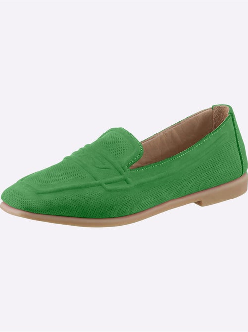 Trotteurs en cuir velours avec semelle intérieure douce et flexible - Taille standard - Helline - Kiabi Trotteurs en cuir velours avec semelle intérieure douce et flexible - Taille standard - Helline - Kiabi
