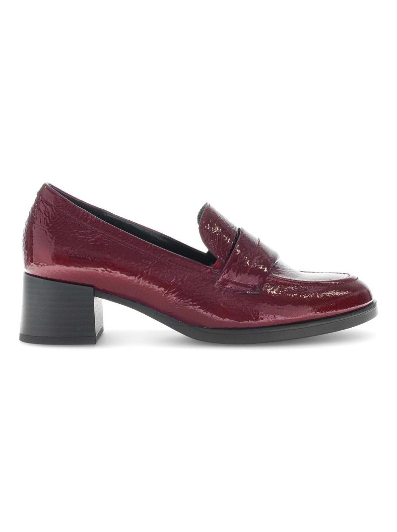 Trotteurs  en cuir vernis Rouge - Kiabi
