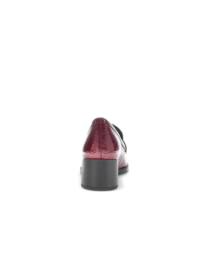 Trotteurs  en cuir vernis Rouge - Kiabi