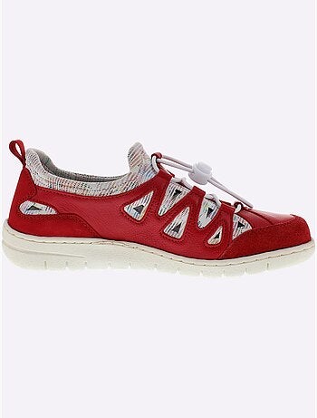Trotteurs Reflexan en cuir avec lacets élastiques et semelle souple - Taille standard - Witt