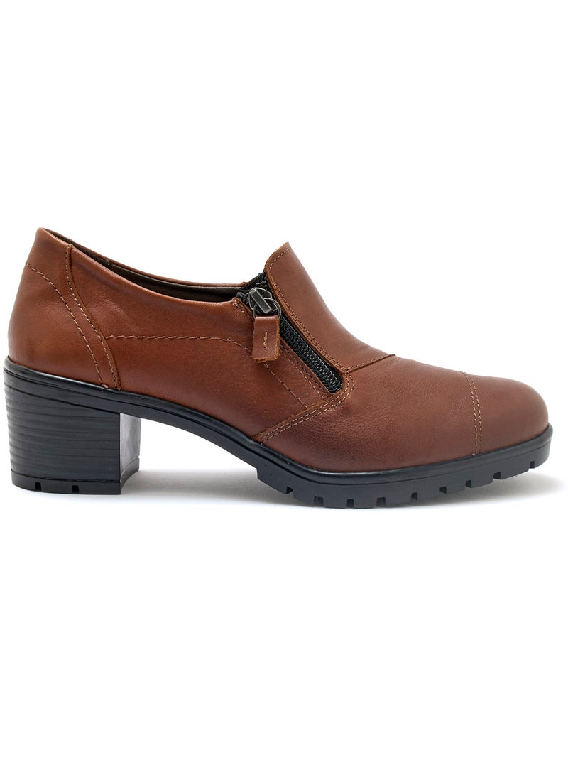 Trotteurs zippés talon 4,5 cm - PEDICONFORT Marron - Kiabi