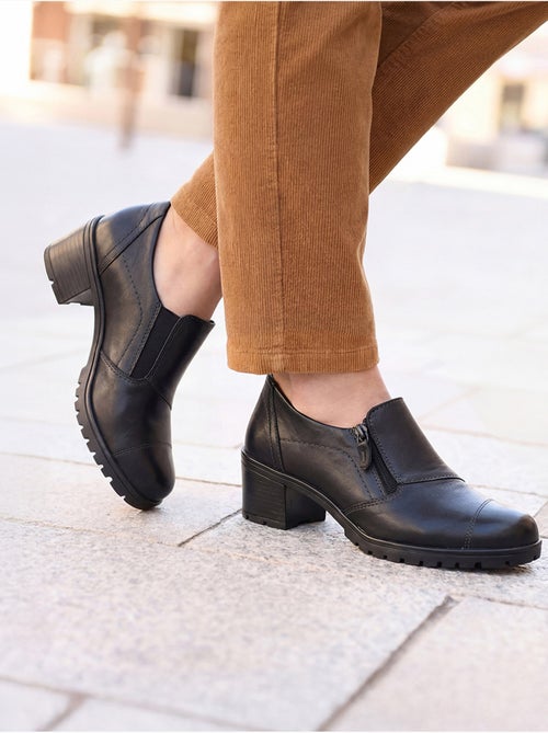 Trotteurs zippés talon 4,5 cm - pediconfort - Kiabi