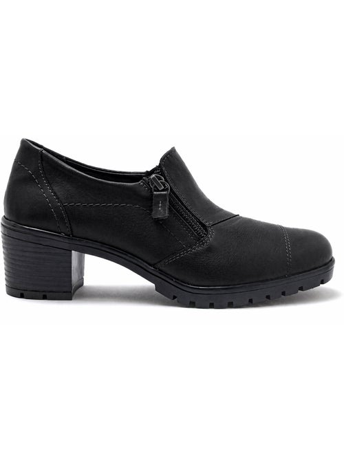Trotteurs zippés talon 4,5 cm - pediconfort - Kiabi