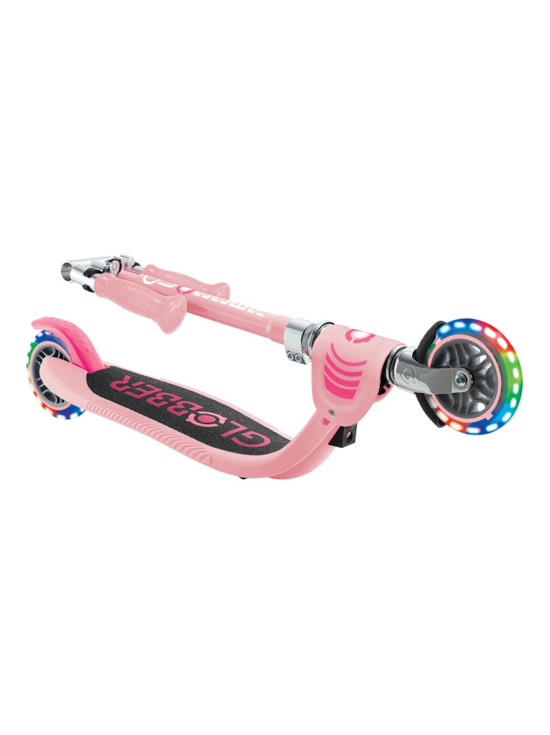 Trottinette 2 roues FLOW FOLDABLE JUNIOR LIGHTS Rose clair - Kiabi