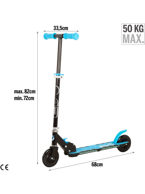 Trottinette 2 roues lumières multicolore evo - Kiabi