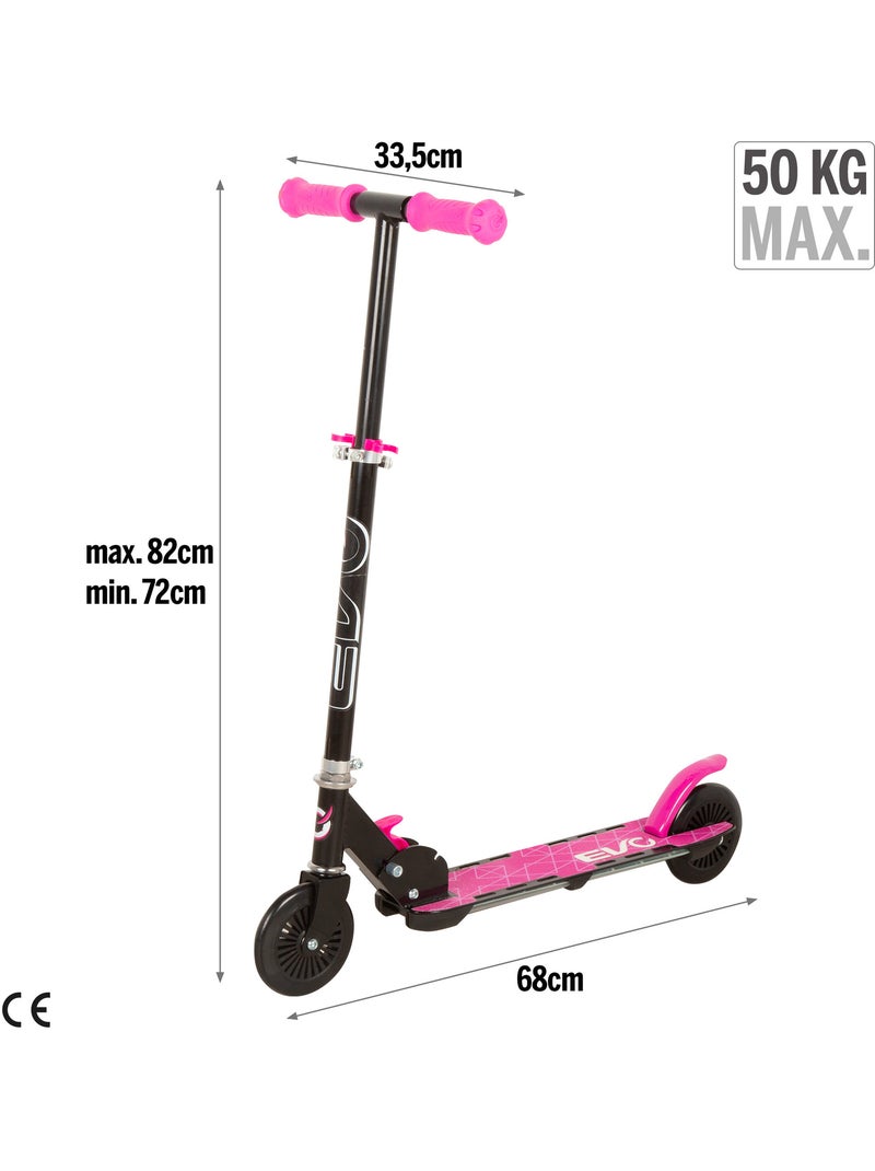Trottinette 2 roues lumières multicolore evo Rose - Kiabi