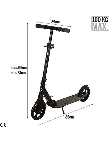 Trottinette 2 roues pliable et réglable evo