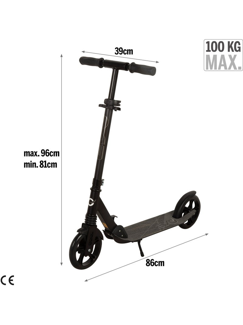Trottinette 2 roues pliable et réglable evo Noir - Kiabi