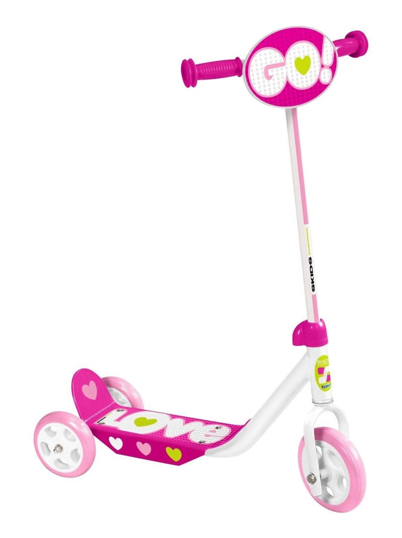 Trottinette 3 Roues  - Rose - Skids Control Multicolore - Kiabi