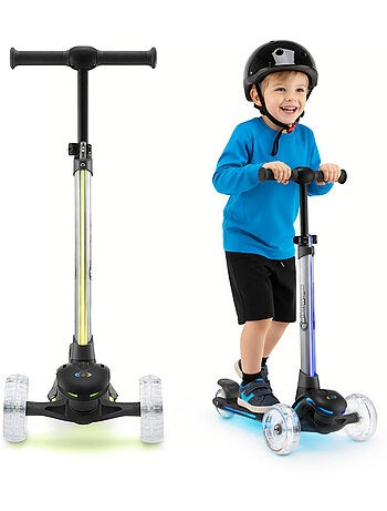 Trottinette 3 Roues HyperMotion BECKY LED dès 3 ans