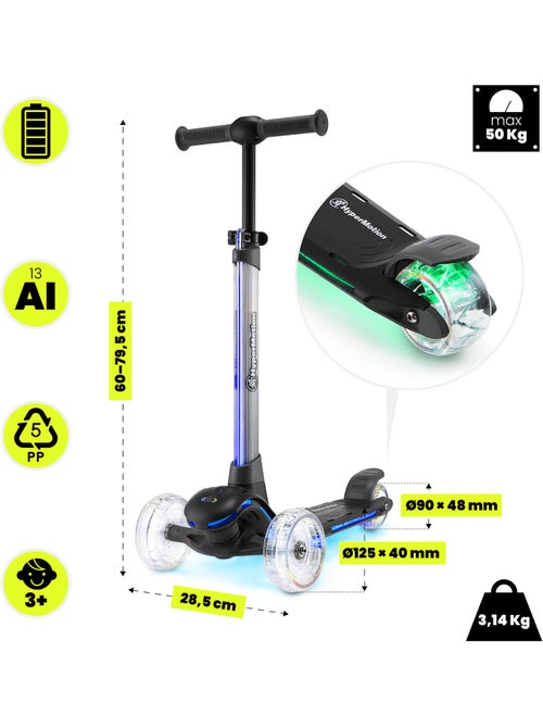 Trottinette 3 roues hypermotion becky led dès 3 ans - Kiabi Trottinette 3 roues hypermotion becky led dès 3 ans - Kiabi