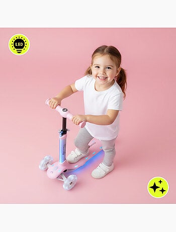 Trottinette 3 Roues HyperMotion BECKY LED dès 3 ans