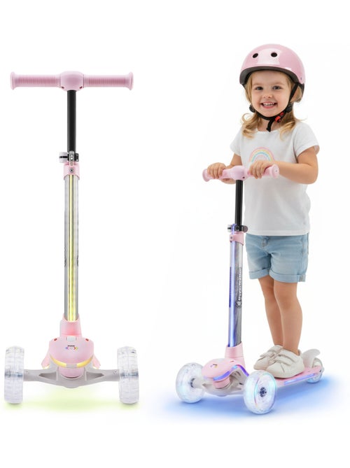 Trottinette 3 roues hypermotion becky led dès 3 ans - Kiabi Trottinette 3 roues hypermotion becky led dès 3 ans - Kiabi