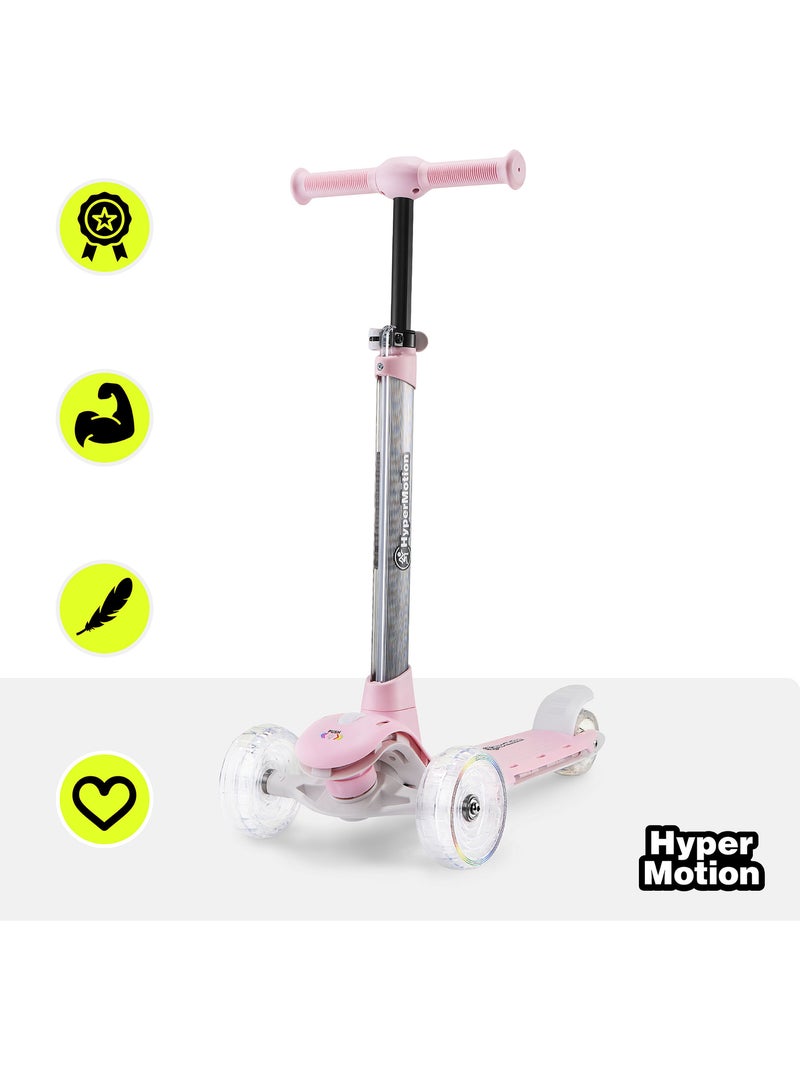 Trottinette 3 Roues HyperMotion BECKY LED dès 3 ans Rose - Kiabi