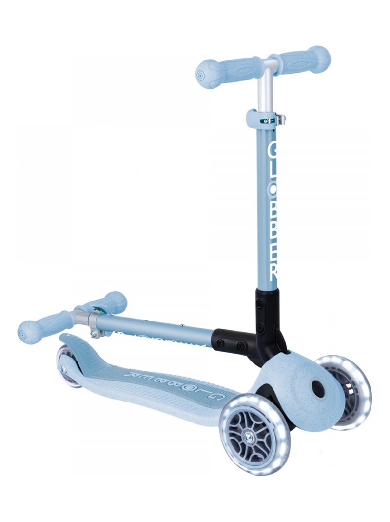 Trottinette 3 roues JUNIOR FOLDABLE LIGHTS ECOLOGIC Bleu ciel - Kiabi