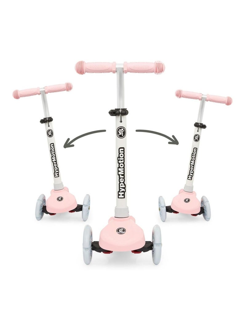 Trottinette 3 roues LED rose réglable max 50kg HyperMotion N/A - Kiabi