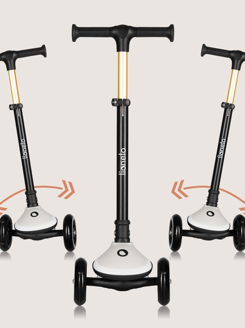 Trottinette 3 roues LIONELO Mey - Roues éclairées - Pliable - Hauteur réglable - Panier inclus - Kiabi
