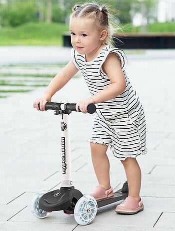 Trottinette 3 roues lumineuses LED réglable 50kg HyperMotion