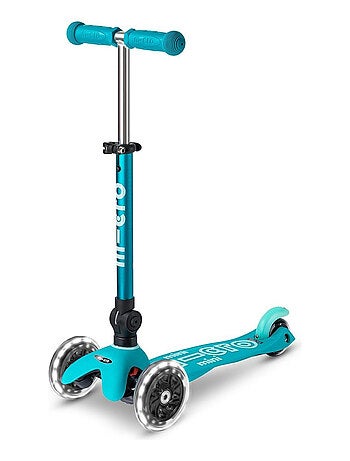 Trottinette 3 Roues Mini 'Micro' Deluxe Aqua Pliable LED