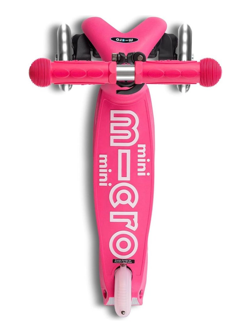 Trottinette 3 Roues Mini 'Micro' Deluxe Pliable LED Rose - Kiabi