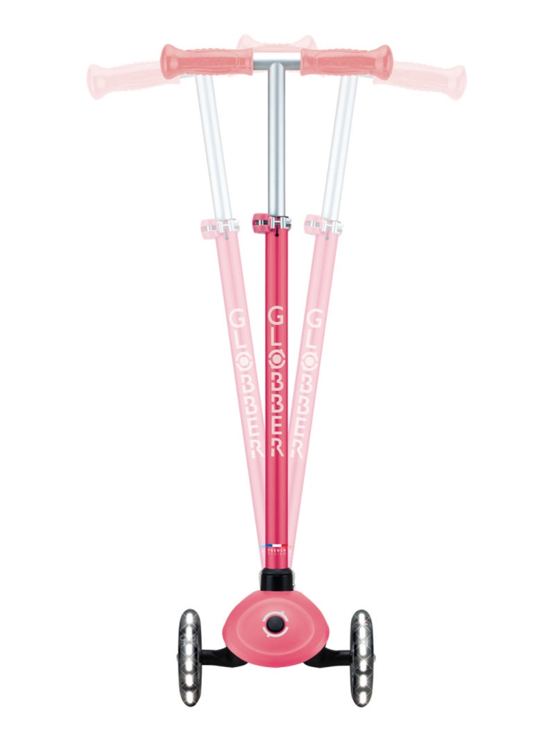 Trottinette 3 roues PRIMO PLUS GLOW LIGHTS Rose saumon - Kiabi