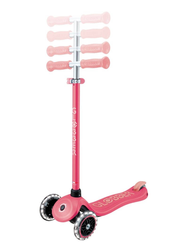 Trottinette 3 roues PRIMO PLUS GLOW LIGHTS Rose saumon - Kiabi