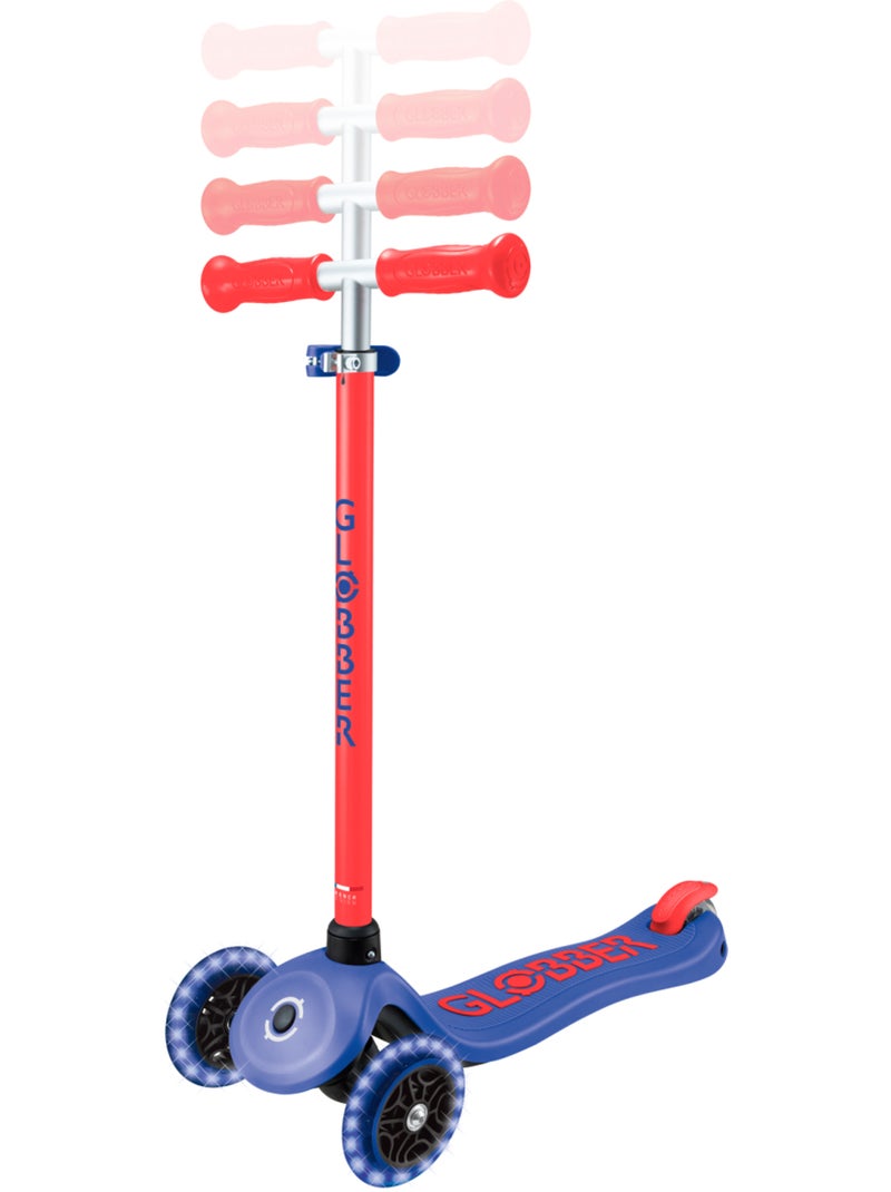 Trottinette 3 roues PRIMO PLUS LIGHTS NEON Bleu marine - Kiabi