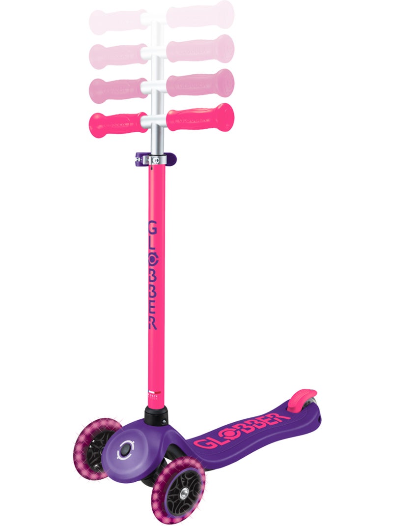 Trottinette 3 roues PRIMO PLUS LIGHTS NEON Violet - Kiabi