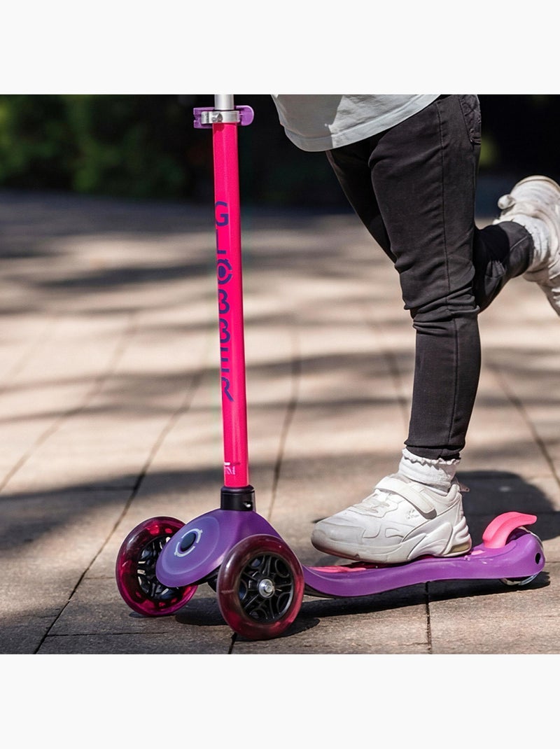 Trottinette 3 roues PRIMO PLUS LIGHTS NEON Violet - Kiabi