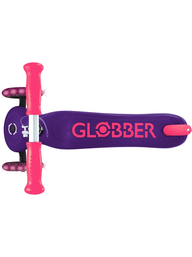 Trottinette 3 roues PRIMO PLUS LIGHTS NEON Violet - Kiabi