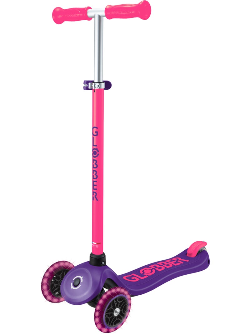 Trottinette 3 roues PRIMO PLUS LIGHTS NEON Violet - Kiabi