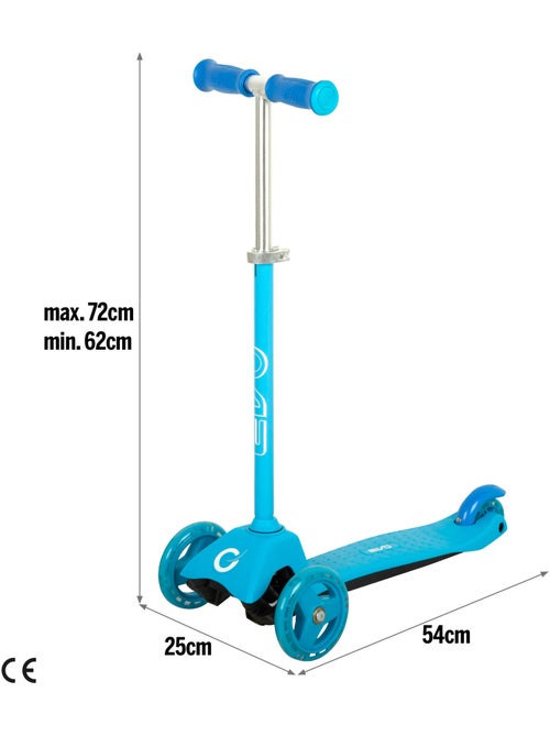 Trottinette 3 roues réglable evo - Kiabi