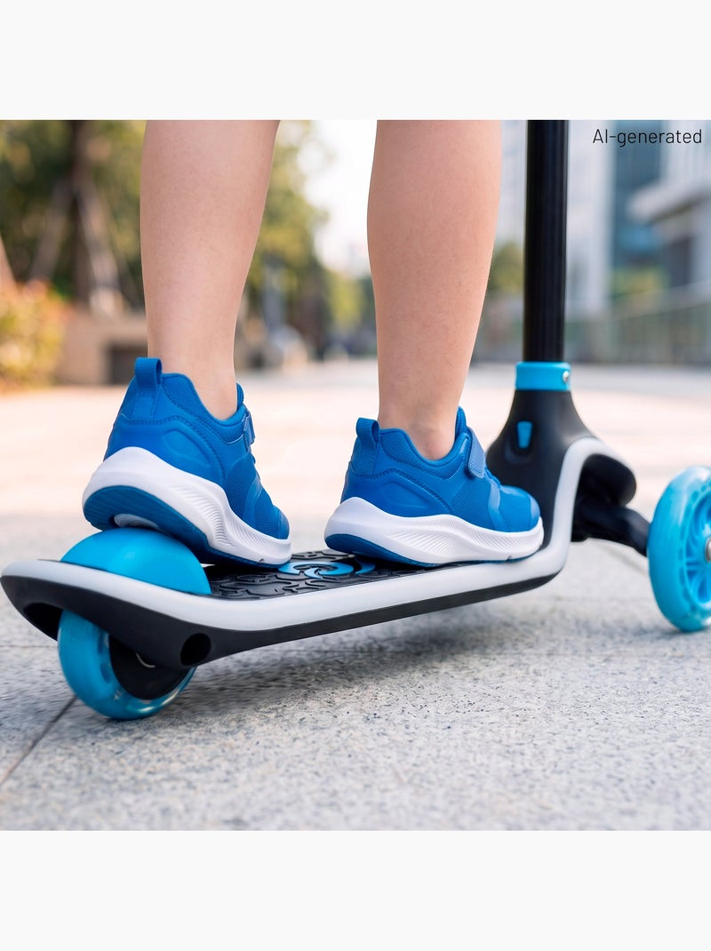 Trottinette à 3 roues avec lumières +3 ans - evo Bleu - Kiabi