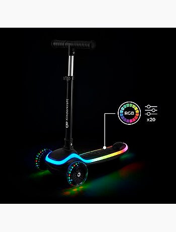 Trottinette à trois roues avec lumières led pour enfant